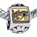 Egyptian- Eye Horus Photo Flower European Charm Bead Pandora & Bracelet Compatible