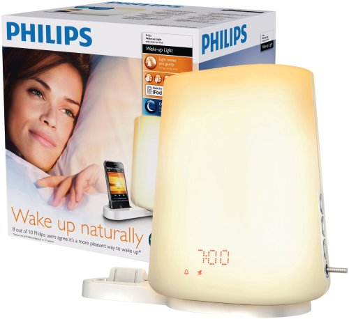 Philips New Wake Up Light Alarm HF3490 with iPod Dock