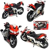 Maisto 1/12 Motorcycle Collection: Aprilia RSV4 Factory Racing Black.