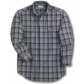Carhartt Men Long Sleeve Chambray Plaid Shirt s172 by var goTwisterProductImageStrings = new Object();goTwisterProductImageStrings['prodImageNotAvailTextNoColor'] = 