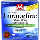 Member's Mark Loratadine 10MG Tab 300 ct. Compare to Claritin Tablets.Relief