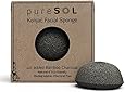 pureSOL Konjac Facial Sponge - Activated Charcoal