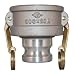 PT Coupling CXA Series Aluminum Reducer Cam and Groove Hose Fitting, CXA Short Reducer, Brass (HB) Cam Arms, Coupler x Adapter