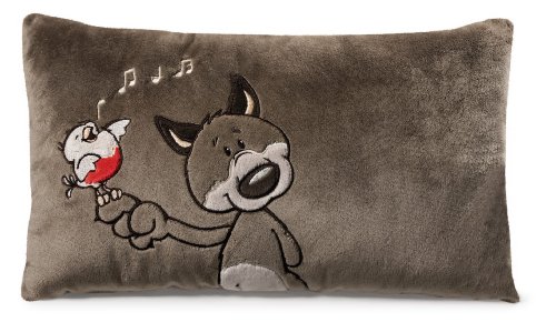 Nici 33894 - Kissen Wolf rechteckig 43 x 25 cm