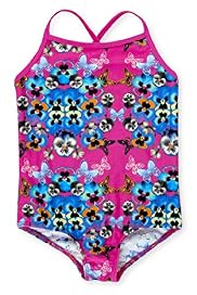 Butterfly & Floral Print Swimsuit