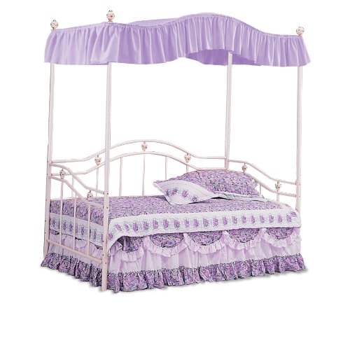 Lavender Sweetheart Canopy Set White Metal Twin Day Bed Day Bed