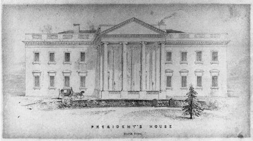 President's House,White House,Washington,DC,1842
