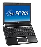 Asus Eee PC 901-BK 22,6 cm (8,9 Zoll) WVGA Netbook (Intel Atom N270 1,6GHz, 1GB RAM, 12GB SSD, XP Home) schwarz