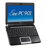 Asus Eee PC 901-BK 22,6 cm (8,9 Zoll) WVGA Netbook (Intel Atom N270 1,6GHz, 1GB RAM, 12GB SSD, XP Home) schwarzvon "ASUS Computer"