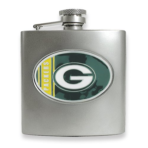 Green Bay Packers Stainless Steel Hip Flask