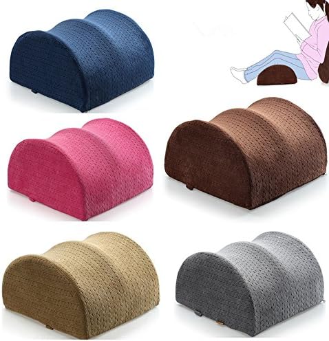 Ebrtset Spine Reliever - Contour Memory Foam Elevating Leg Rest Cushion Pillow (Pink)