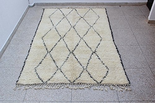 Beni Ourain Rug large with fringe