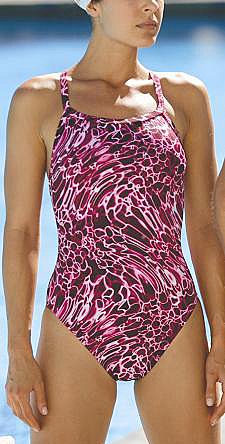 Reebok Women's Performance ZPR Recharge Back Swimsuit