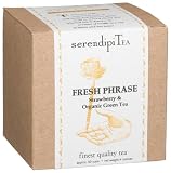SerendipiTea Fresh Phrase, Organic Strawberry, Hibiscus, Apple, Rose Hips & China Green Tea, 4-Ounce Boxes (Pack of 2)