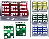 Casino | W�rfel SEMI-PRO. 6 St�ck | Box | Farbe: gr�n )pro Satz)
