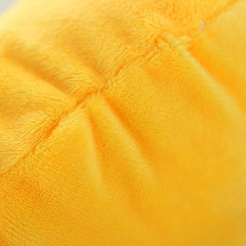 Soft Emoji Smiley Emoticon Yellow Round Cushion Pillow Stuffed Plush Toy Doll (Kissing)