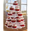 5 Tiered Tower White Cupcake Holder Stand