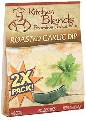 Kitchen Blends Roasted Garlic Dip Mix, 2-Count Packages (Pack of 3)