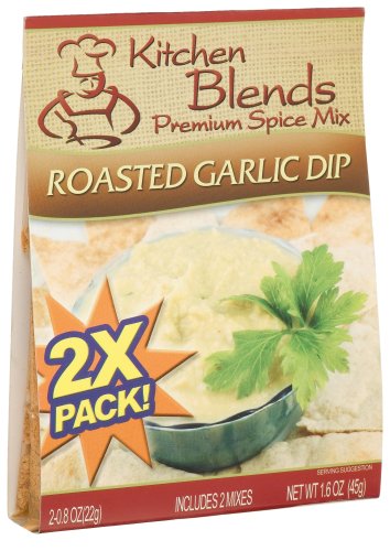 Kitchen Blends Roasted Garlic Dip Mix, 2-Count Packages (Pack of 3) by Kitchen Blends