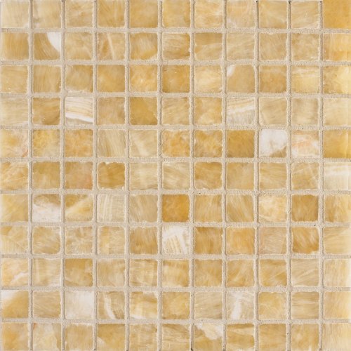 External hard drive:Arizona Tile ST-207 Sterling 1-by-1-Inch Stone on a 12-by-12-Inch Mosaic Mesh, Yellow Onyx  -  4-Pack