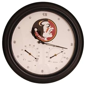 Florida St Indoor  Outdoor Clock by CPI