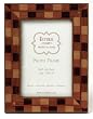 Italian Marquetry Picture Frame - Checkerboard brown