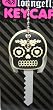 Gothic Punk Rock Sugar Skull KeyCap By Lougefly
