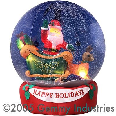 6' Snowman Snow Globe Seasons Greetings. 10645-71