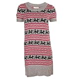 Miso Fair Isle Knit Dress - Grey - Womens from sexylingeriesale.co.uk