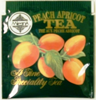 Mlesna Brand Peach Apricot Flavored Tea Gourmet Individually Wrapped Tea Bags (Pack of 25... by Mlesna