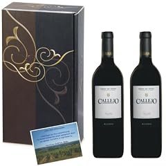 Super Geburtstagsgeschenk Wein Geschenkset, spanischer Rotwein trocken Reserva 2005 Spitzenwein in 2er Pr�sentbox Elegance in Leinenstruktur, auf Wunsch mit pers�nlicher Geschenknachricht (ohne Aufpreis)