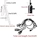 KINGSO E26/ E27 Solid Industrial Triple Lamp Sockets Vintage Edison Hanging Textile Pendant Light Cord Kit With Switchs.
