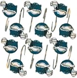 Philadelphia Eagles Set 12 Bathroom Shower Curtain Hooks