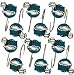 Philadelphia EAGLES NFL Set Bathroom Shower Curtain Hooks Rings