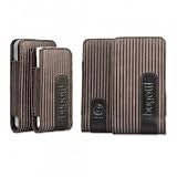 Produkt-Bild: bugatti Twin SL striped brown Ledertasche Tasche f&uuml;r LG P990 Optimus Speed / LG P970 Optimus Black inkl. Handy-Punkt Kugelschreiber