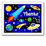 Olive Kids Out Of This World Large Framed Art- Gloss White Frame
