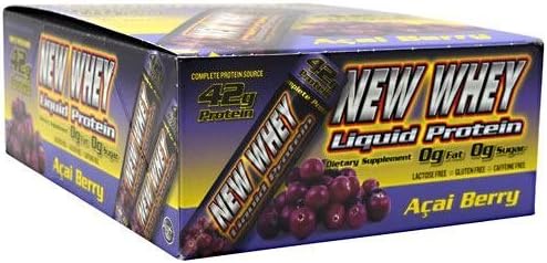 New Whey Nutrition New Whey Liquid Protein - Acai Berry - 12 3.8 fl oz (45.6 fl oz) Tubes by New Whey Nutrition