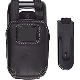 NEW Nokia 6085 BLACK Leather Case with Clip