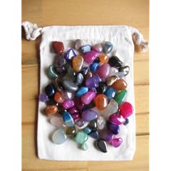 Edelsteine Halbedelsteine 90 St�ck im Stoffsack f�r Steinchenspiel Edelsteinspiel Hus Bao Kalaha PORTOFREI!!!
