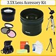 PROFESSIONAL HD 3.5x TELPHOTO LENS + WIDE ANGLE MACRO LENS + 3 PC. FILTER KIT + FULL SIZE TRIPOD + SOFT CARRYING CASE + MORE!! FOR THE DIGITAL REBEL T1i 500D.THESE LENSES AND FILTERS WILL ATTACH DIRECTLY TO THE FOLLOWING CANON LENSES 18-55mm, 75-300mm, 50mm 1.4 , 55-200mm PROFESSIONAL HD 3.5x TELPHOTO LENS + WIDE ANGLE MACRO LENS + 3 PC. FILTER KIT + FULL SIZE TRIPOD + SOFT CARRYING CASE + MORE!! FOR THE DIGITAL REBEL T1i 500D.THESE LENSES AND FILTERS WILL ATTACH DIRECTLY TO THE FOLLOWING CANON LENSES 18-55mm, 75-300mm, 50mm 1.4 , 55-200mm