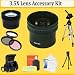 PROFESSIONAL HD 3.5x TELPHOTO LENS + WIDE ANGLE MACRO LENS + 3 PC. FILTER KIT + FULL SIZE TRIPOD + SOFT CARRYING CASE + MORE!! FOR THE Sony DSLR-A380, A330, A230 SLR CAMERAS.THESE LENSES AND FILTERS WILL ATTACH DIRECTLY TO THE FOLLOWING SONY LENSES 18-70mm, 18-55mm, 75-300mm, 55-200mm, 50mm, 100mm.
