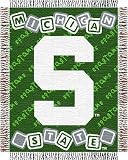 NCAA Michigan State Spartans Jacquard Woven Baby Throw