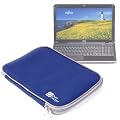 Sleek Blue Water Resistant Neoprene Protective Laptop Sleeve For Fujitsu CELSIUS H710 15.6"