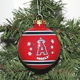 Los Angeles Angels 2011 Snowflake Glass Ball Ornament