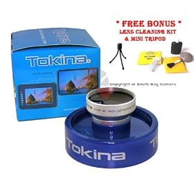 Tokina 0.45X Wide Angle Macro Lens for Sony HDR-SR1 HDR-SR82 HDR-SR52 HDR-SR42