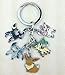 One Set of 2 PCS Pokemon Metal Keychain Sylveon Vaporeon Flareon Eevee Umbreon Espeon Jolteon