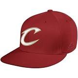adidas Cleveland Cavaliers Garnet Basic Logo Flex Fit Hat