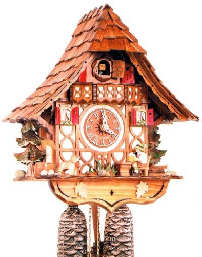Schneider 12 Inch Black Cuckoo Clock