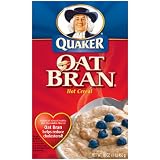 Quaker Hot Oat Bran Hot Cereal, 16-Ounce Boxes (Pack of 6)