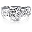FOJO's Diamonds in Silver Buckle Ring (.25 ct. tw.)